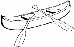 Canoe clipart black and white 3 » Clipart Station