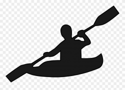 Canoe Clipart Free For Download - Kayak Clipart Black And ...