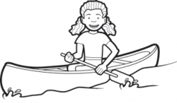 clip art canoeing outline | Canoe Clip Art Clip art for ...