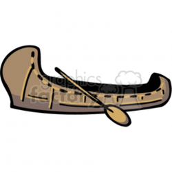 cartoon canoe clipart. Royalty-free clipart # 374268