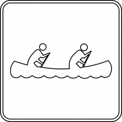 Canoeing, Outline | ClipArt ETC