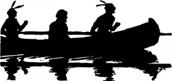 Free Clipart: Canoe silhouette | johnny_automatic