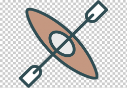 Kayak Top View Icon, brown and white kayak art PNG clipart ...