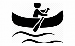 Canoe Paddle Clipart Cool Canoe - Canoeing Icon Transparent ...