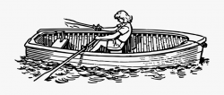 Canoe Clipart Water Vehicle - Boat Oars Black And White ...