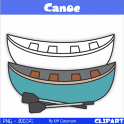 Canoe Transportation Water Clipart