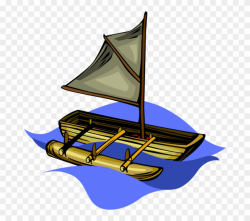 Canoe Clipart Water Transportation - Canoa Com Vela Png ...