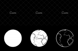 Hand Drawn Vector of Earth - Icons by Canva