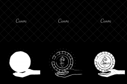 Hand Drawn Coin Being Held Up by a Hand - Icons by Canva