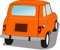 rear view of car clipart - image #1