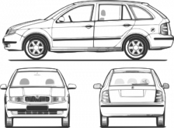 Fabia Car Clip Art at Clker.com - vector clip art online, royalty ...