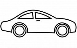 Car vector library black and white outline - RR collections
