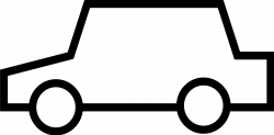 Car Clipart Black And White Outline - Clip Art Car Outline ...