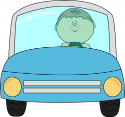 Kid Driving a Car Clip Art - Kid Driving a Car Image ...