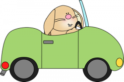 Dog driving car clipart - Clip Art Library