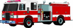 Fire Truck Cartoonish Clipart