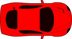 Red Car Top View clip art | eSKAY