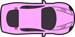 Pink Car - Top View Clip Art at Clker.com - vector clip art online ...