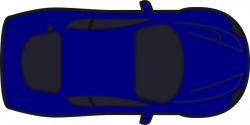 Blue Car - Top View Clip Art at Clker.com - vector clip art online ...