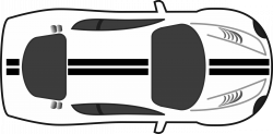 Car top view png transparent stock - RR collections