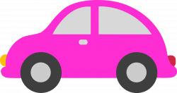 Pink Toy Car Clipart - Free Clip Art