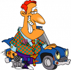 Used car salesman clipart collection