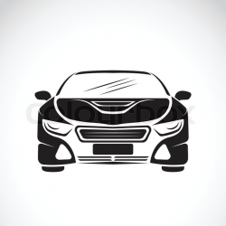 Vector image of an car design on white ... | Stock vector ...