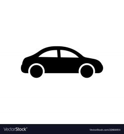 Car icon black car sign transportation icon
