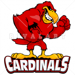 Mascot Clipart Image of Cardinals Logo In Color Graphic ...