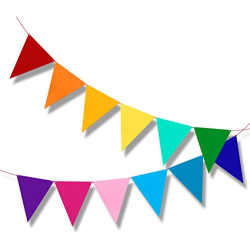 Multicolor Bunting Pennant Flag Banner for Kids Birthday ...
