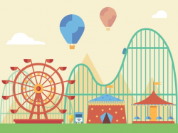 Carnival clipart roller coaster, Carnival roller coaster ...