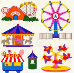 Mrs Grossman\'s Kids Carnival Rides Roller Coasters 25 Sheets ...