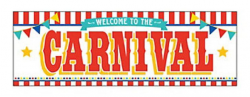 Carnival Banner Party Circus Sticker PNG, Clipart ...