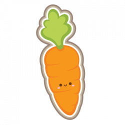 Cute carrot character SVG file and clipart | Silhouette ...