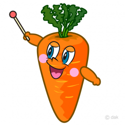 Free Explain Carrot Cartoon Image｜Illustoon