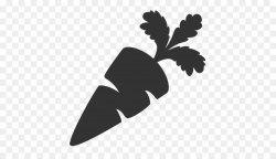 Black And White Flower clipart - Carrot, Leaf, Silhouette ...