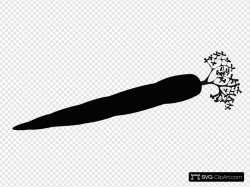 Carrot Silhouette Clip art, Icon and SVG - SVG Clipart