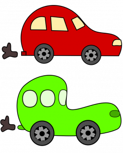 Free Clipart: Cartoon green and red cars | loveandread