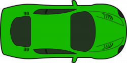 Free Clipart: Green Racing Car (Top View) | qubodup