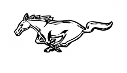 Amazon.com: Mustang Logo Decal Sticker - Peel and Stick ...