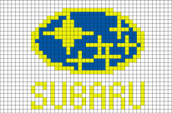 Subaru Pixel Art | Subaru logo, Tapestry crochet patterns ...