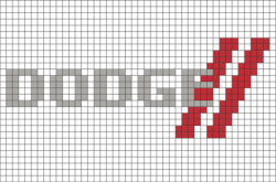 Dodge Pixel Art – BRIK