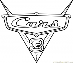 Cars 3 Logo from Cars 3 printable coloring page for kids and ...
