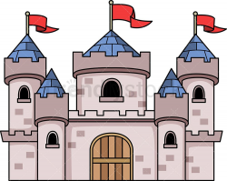 Medieval Castle | Castle cartoon, Castle vector, Castle clipart
