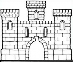 Castle clipart simple - Pencil and in color castle clipart ...