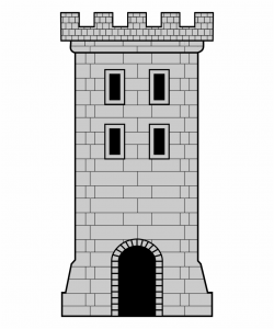 File - Castle Tower - Svg - Castle Tower Vector Png ...