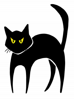 Angry Black Cat Clipart free image