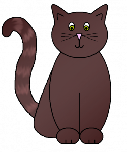 Brown cat png black and white stock - RR collections