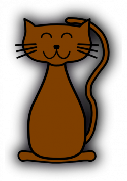 Brown Cat Clip Art at Clker.com - vector clip art online, royalty ...