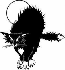 Clipart - black cat
